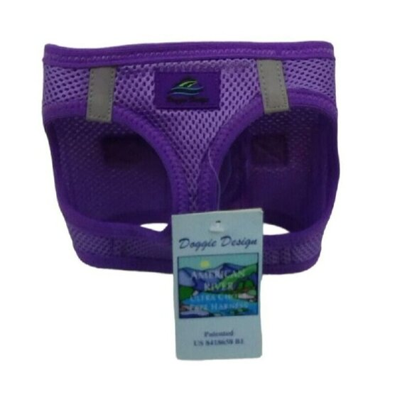 American River Ultra Choke Free Harness Doggie Designs Purple Small NWT - Picture 4 of 9